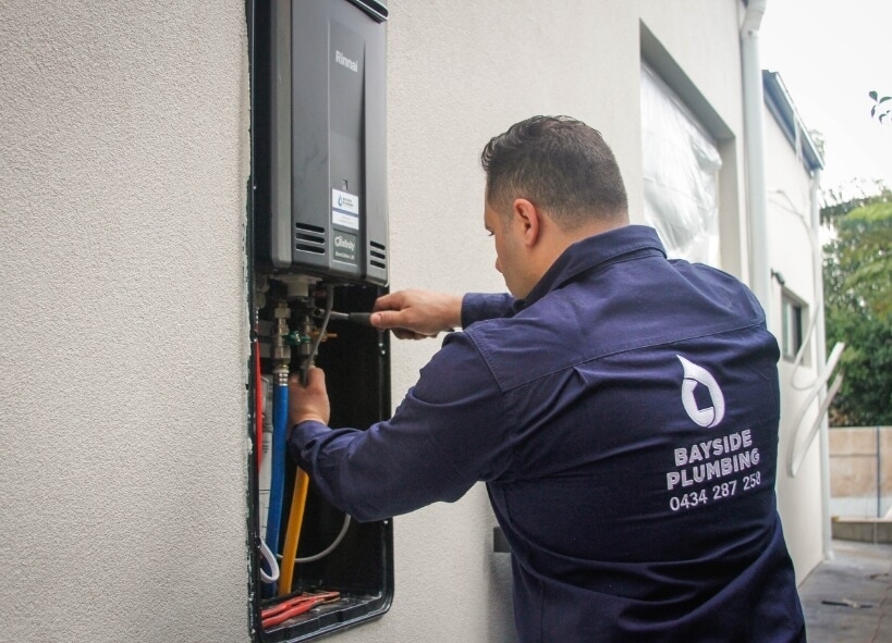 bayside plumber contractor determining the extent of the Same Day Plumbing hot water issue